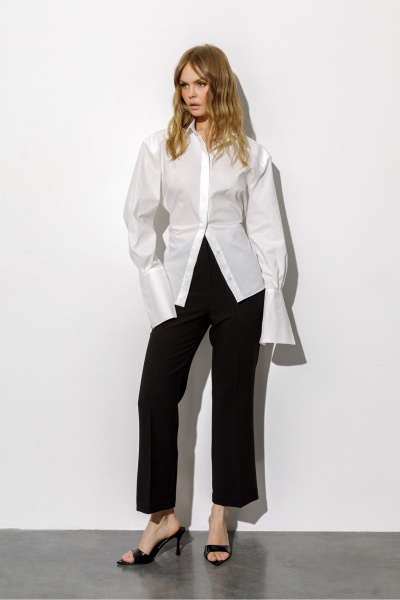 Брюки, рубашка PiRS 6684 белый+черный - фото 1