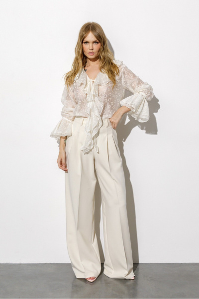 Блуза PiRS 6686 светло-бежевый - фото 6