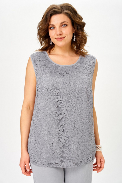 Брюки, жакет, топ Svetlana-Style 2025 серый - фото 7