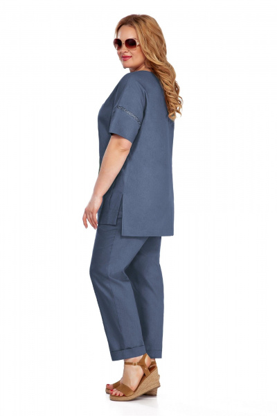 Брюки, туника LaKona 11378 синий_с_одуванчиками - фото 2