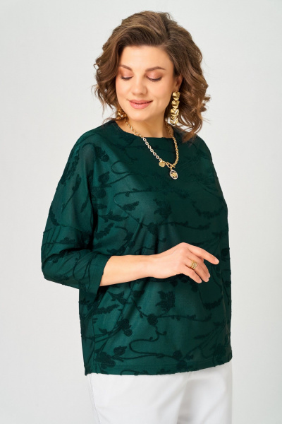 Джемпер Bliss 9406 изумрудный - фото 8