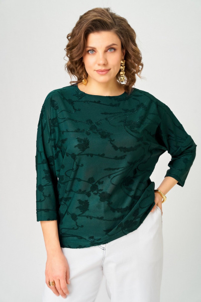 Джемпер Bliss 9406 изумрудный - фото 7