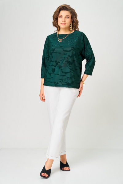 Джемпер Bliss 9406 изумрудный - фото 6