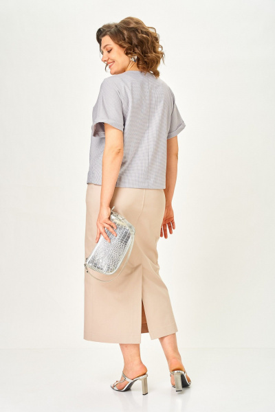 Жакет, юбка Michel chic 1422 латте - фото 5