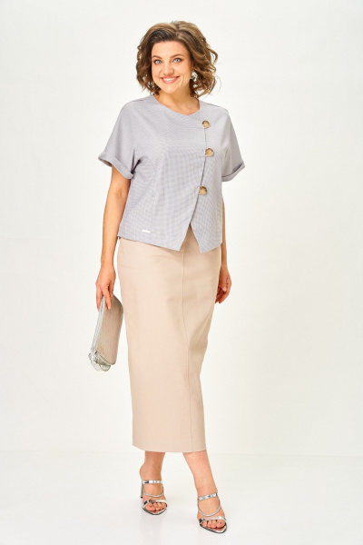 Жакет, юбка Michel chic 1422 латте - фото 1