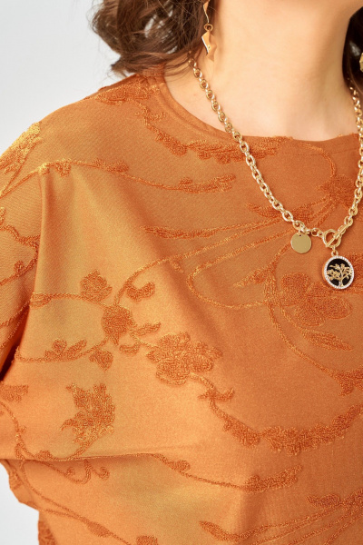 Джемпер Bliss 9406 оранжевый - фото 6