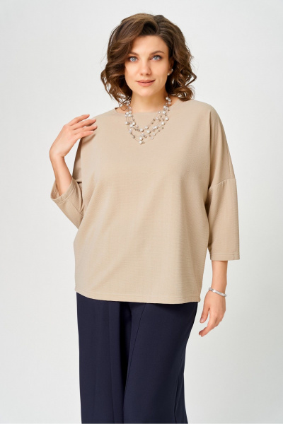 Джемпер Bliss 9408 бежевый - фото 9