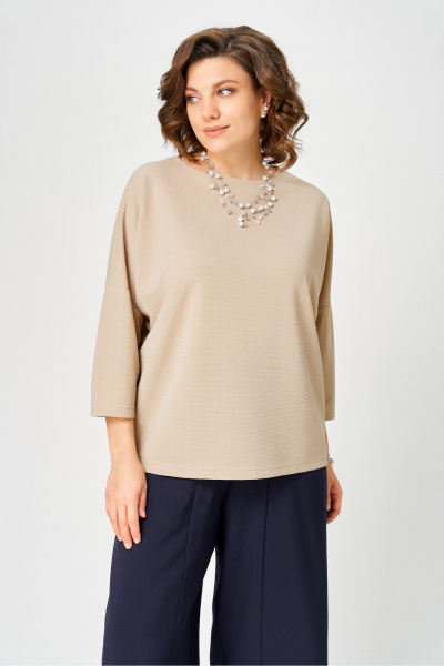 Джемпер Bliss 9408 бежевый - фото 5