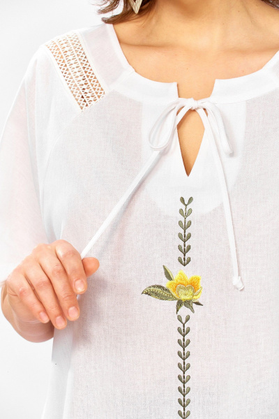 Блуза, брюки Jurimex 3502 белый-олива - фото 6