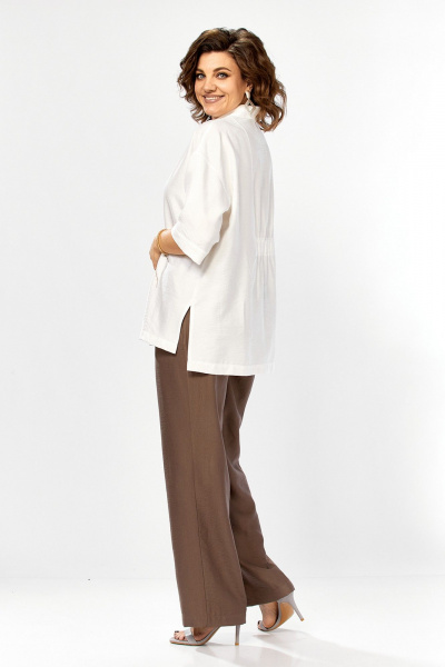 Блуза, брюки Jurimex 3460-2 молоко-шоколад - фото 6