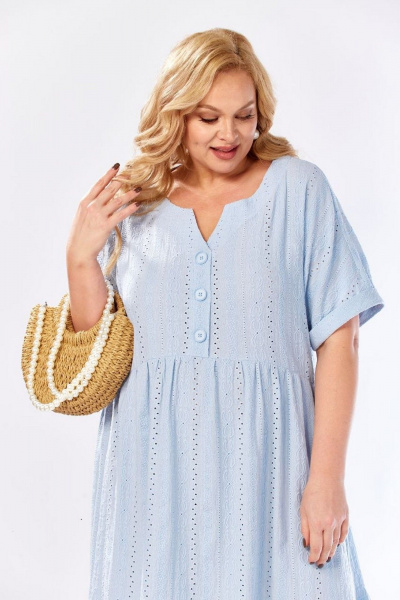Платье СиБон 0385 голубой - фото 5
