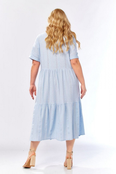Платье СиБон 0385 голубой - фото 4