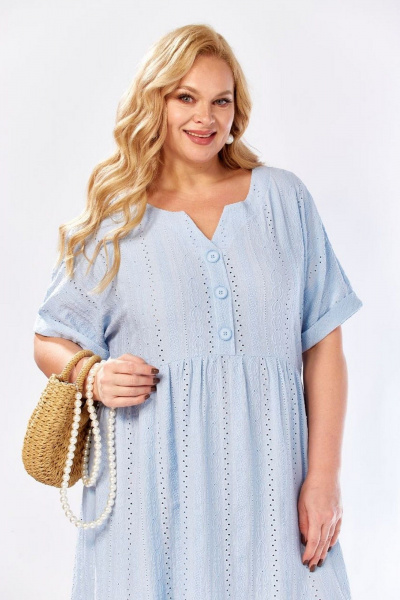 Платье СиБон 0385 голубой - фото 3