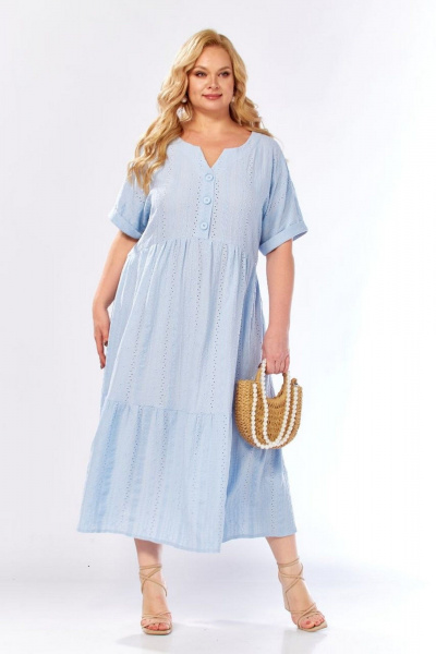 Платье СиБон 0385 голубой - фото 1