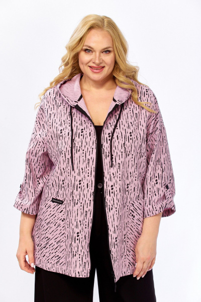 Жакет СиБон 0364 молоко-розовый - фото 1