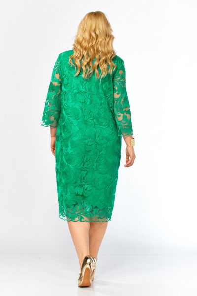 Платье СиБон 0331 зеленый - фото 5