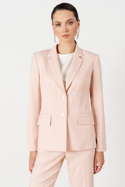 Жакет Nelva 1932 персиковая_клетка - фото 7