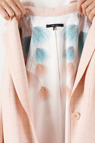 Жакет Nelva 1932 персиковая_клетка - фото 6
