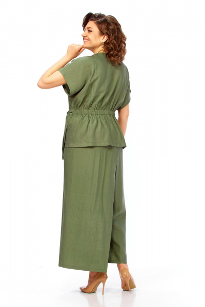 Блуза, брюки Диомант 2173 олива - фото 15