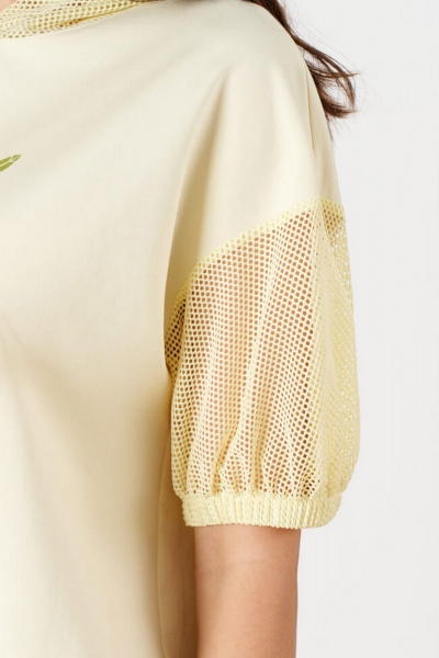 Джемпер Nelva 23231 сливочный - фото 4