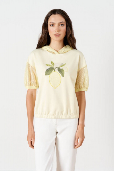 Джемпер Nelva 23231 сливочный - фото 1