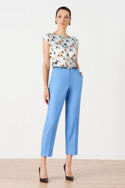 Брюки Nelva 31144 небесно-голубой - фото 1