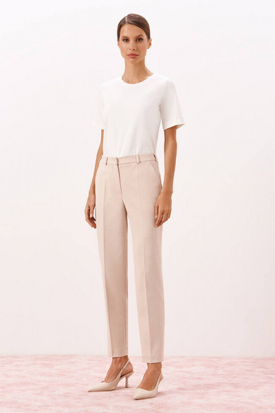 Брюки Nelva 31146 бежевый-меланж - фото 2