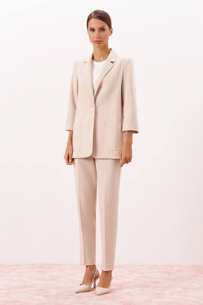 Брюки Nelva 31146 бежевый-меланж - фото 1