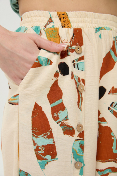 Брюки, жакет NikVa 981-2 мята_и_бохо_мультиколор - фото 6