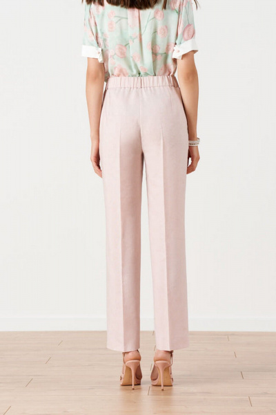 Брюки Nelva 31156 розовый-меланж - фото 5