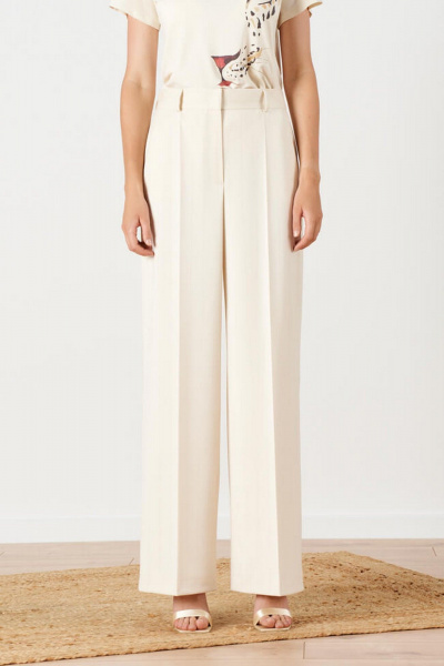 Брюки Nelva 31161 кремовая-полоска - фото 2