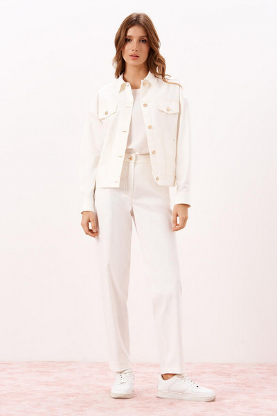 Брюки Nelva 31169 молочный - фото 6