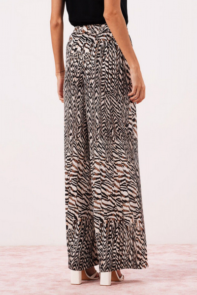 Брюки Nelva 31176 бежево-серный_принт - фото 3