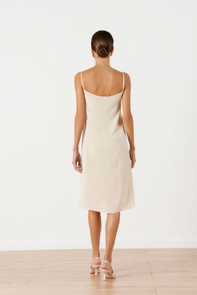 Платье Nelva 51670 светло-бежевый - фото 3