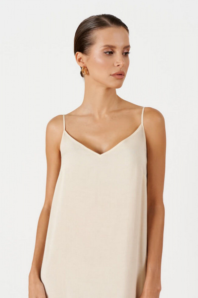 Платье Nelva 51670 светло-бежевый - фото 2