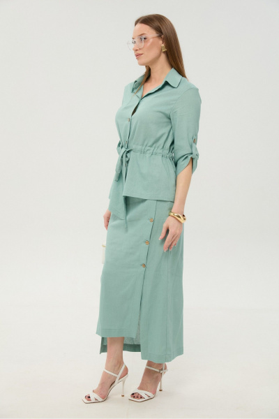 Жакет, юбка NikVa 980-3 мята - фото 3