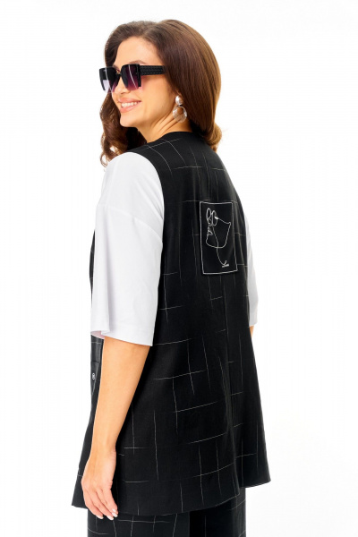 Брюки, жилет, футболка TVIN 7020 черный - фото 9