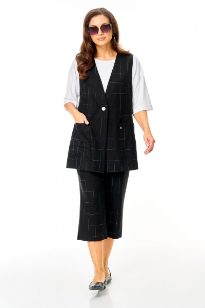 Брюки, жилет, футболка TVIN 7020 черный - фото 8