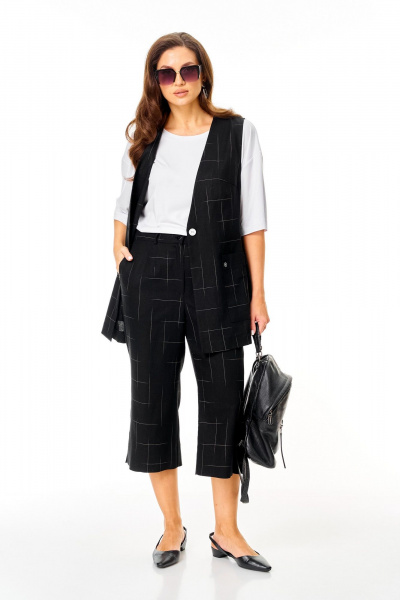 Брюки, жилет, футболка TVIN 7020 черный - фото 7