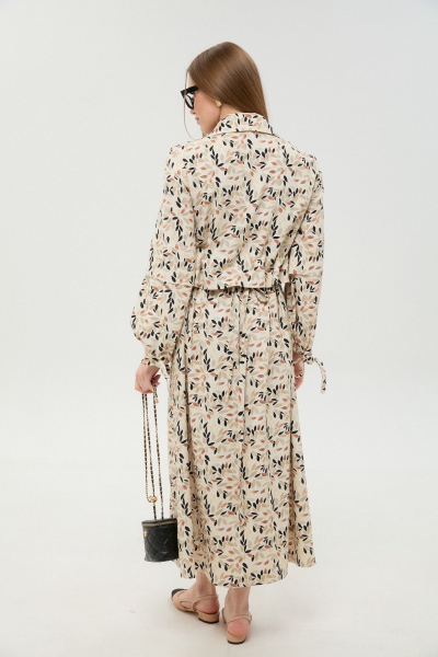 Платье NikVa 944-11 песочный_мультиколор - фото 8