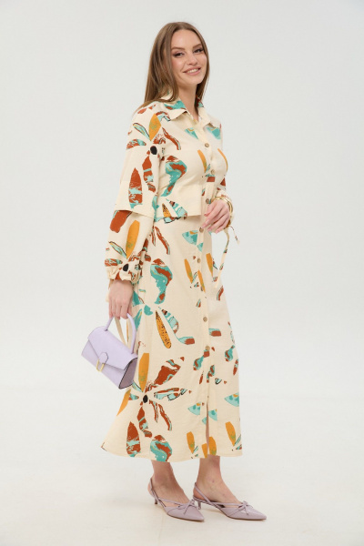 Платье NikVa 944-12 бохо_мультиколор - фото 7
