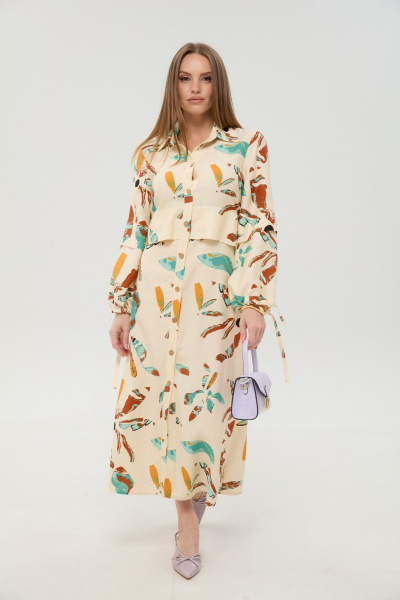 Платье NikVa 944-12 бохо_мультиколор - фото 4