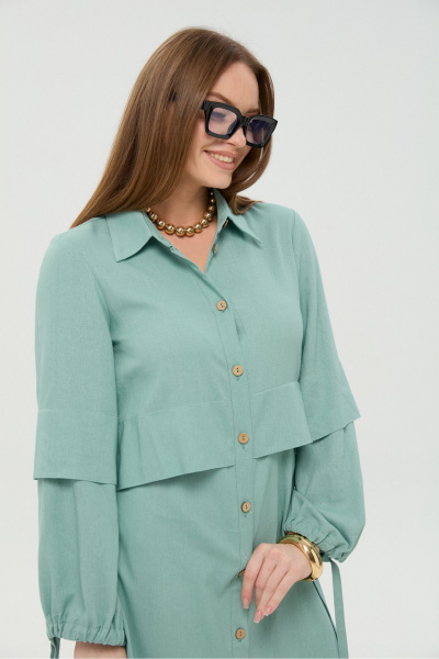 Платье NikVa 944-13 мята - фото 6