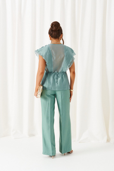 Блуза, брюки Beautiful&Free 6467 мятный - фото 8