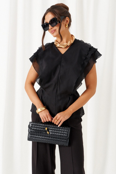 Блуза, брюки Beautiful&Free 6467 черный - фото 5