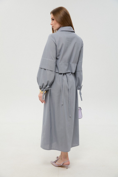 Платье NikVa 944-15 серый - фото 7