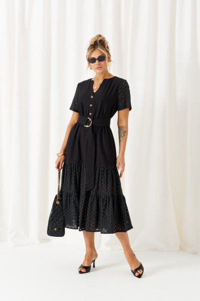 Платье Beautiful&Free 6468 черный - фото 2