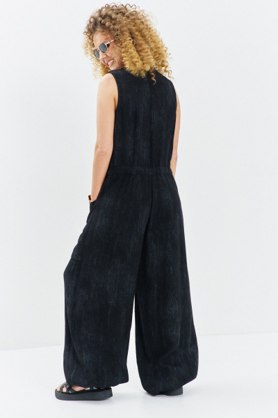 Комбинезон Euromoda 717 черный_меланж - фото 4