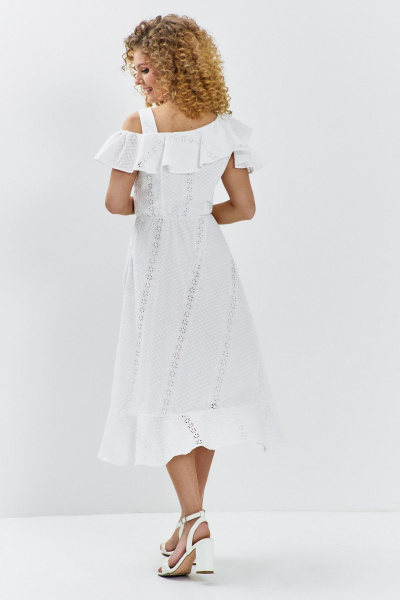 Платье Euromoda 709 белый - фото 3