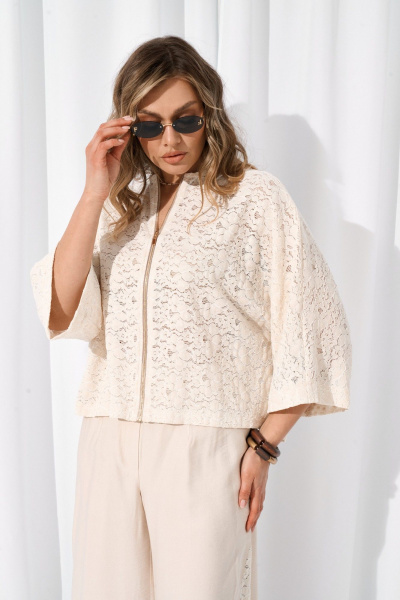 Брюки, бомбер AMUARt 118 молочный - фото 6